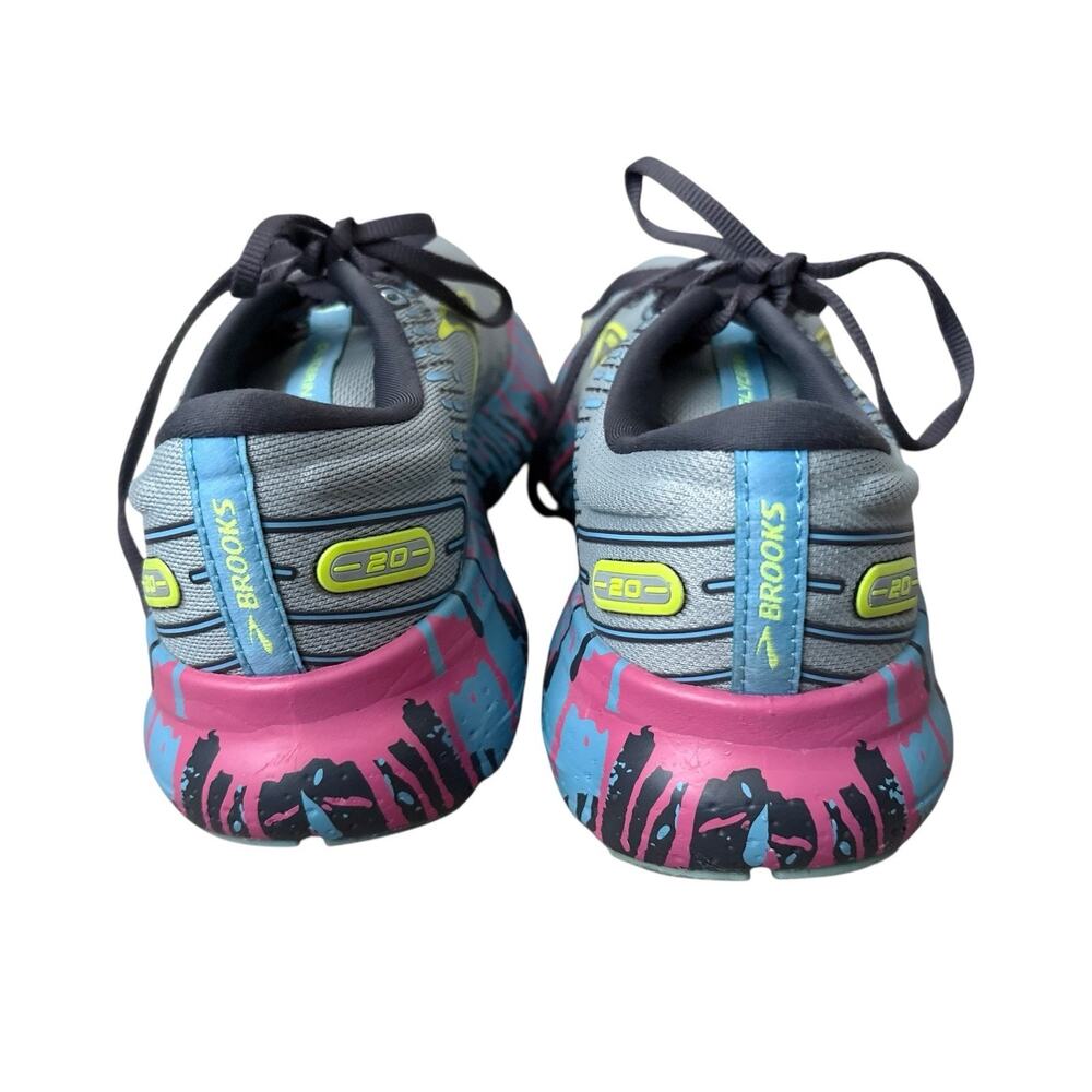Brooks Glycerin 20 Womens 7 B Blue Running Shoes Cushion Neutral EU 38 Sneakers - Picture 5 of 11
